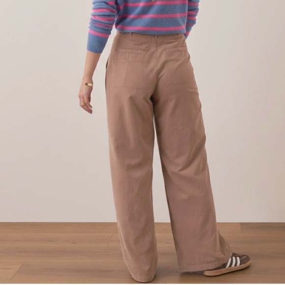 Marine Layer - NWT women’s Flora Corduroy Trousers wide leg 100% cotton pants 6 - Picture 2 of 7